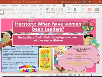Herstory: Women's History. Mini Unit of Work