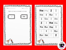 tricky words cut and stick jolly phonics teaching