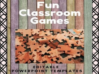 Fun Classroom Games - Editable Powerpoint Templates