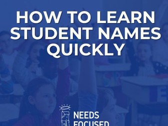5 Techniques for Learning Student Names Quickly