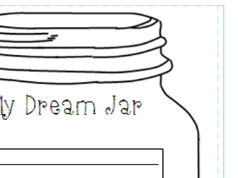 Dream Jar- Writing frame for display