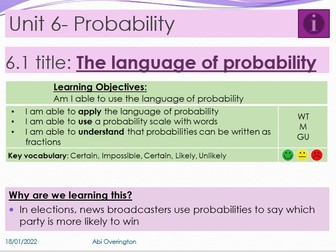 Year 7 Probability