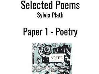 Sylvia Plath Selected Poems from Ariel - Workbook