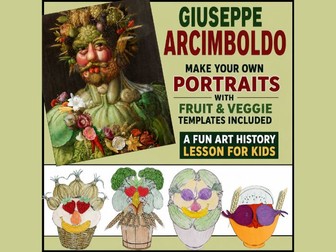Giuseppe Arcimboldo Art Lesson, Renaissance Art History & Fruit and Vegetable Portrait
