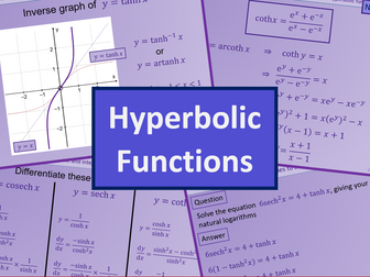 Hyperbolic functions - Further maths A level A2