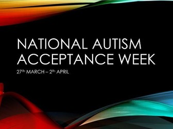 Autism Acceptance Week 2023