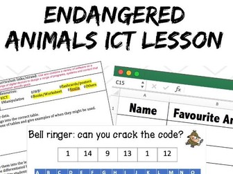 Endangered Animals - ICT Lesson