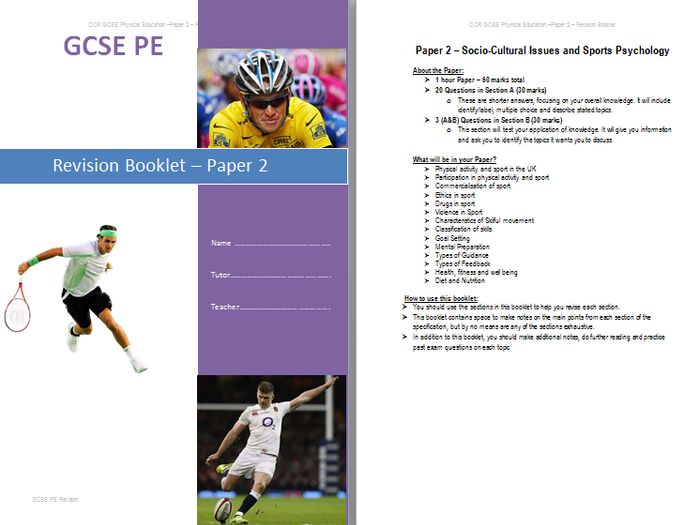 New OCR GCSE PE Revision Bundle | Teaching Resources