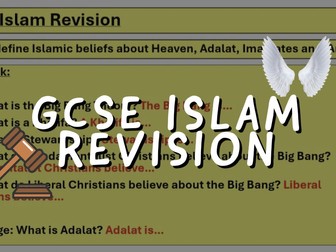 GCSE Islam Revision Lesson **Festivals & 5 Pillars of Islam**