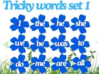 Jolly Phonics tricky word posters/ word mats phase set 1-6