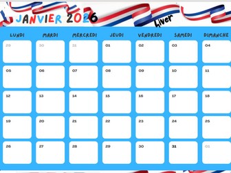 French Calendar 2026 Grammar Guide