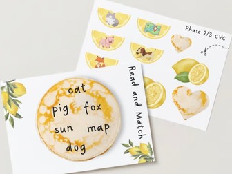 CVC Read and Match - Pancake Day