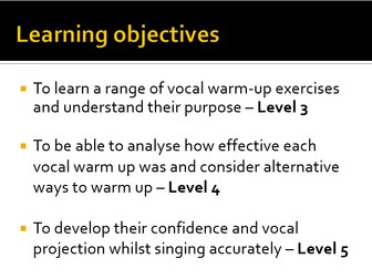 Vocal Warm ups for singing