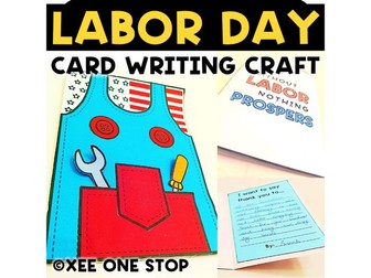 Labor Day Card Craft Community Helper