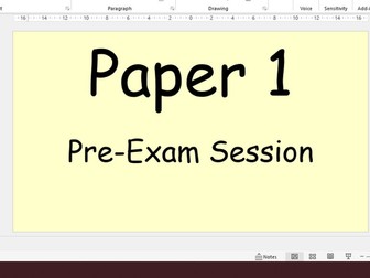 Paper 1 pre-exam lesson OCR GCSE Computer Science J277