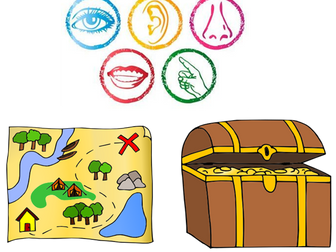 Treasure Hunt Sensory Story for students to connect with the story through sight, sound and touch.