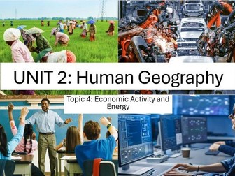 Edexcel IGCSE Economic Activity + Energy Bundle