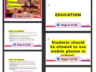 Debate and Oracy Questions