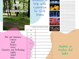 DNA - Dennis Kelly Exploration Activity Book