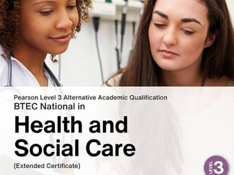 AAQ Level 3 Health and Social Care- Unit 2 Human Biology- Section A-C PowerPoints