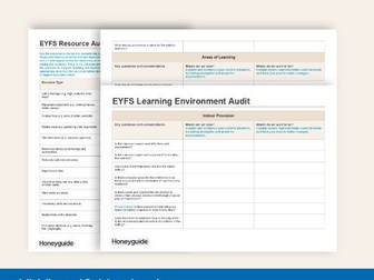 EYFS Learning Environment & Resource Audit