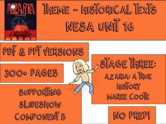 HUGE Supporting Slideshow - Stage 3 Unit 16 - Theme - Azaria: A True History