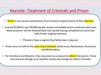 Treatment of Criminals