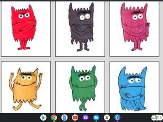 Colour monster matching game