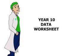 Data Worksheet Year 10