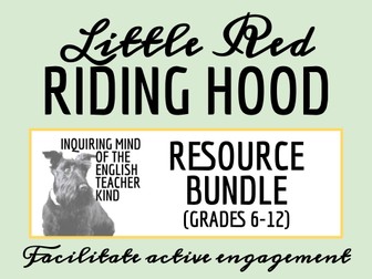 "Little Red Riding Hood" Quiz, Close Reading, and Vocabulary Games Bundle