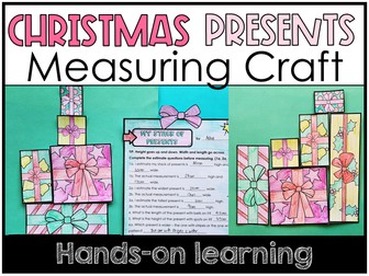 Christmas Measuring Maths Presents Measurement Craft Activity