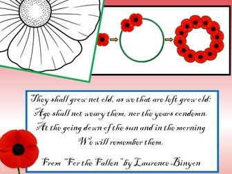 Remembrance Day poppy wreath making activity