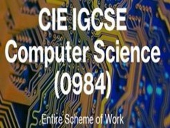 CIE IGCSE Computer Science (0984)  SOW