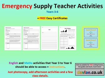 Emergency Supply Teacher Activities