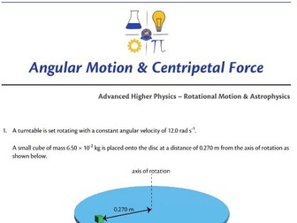 Angular Motion & Centripetal Force Questions