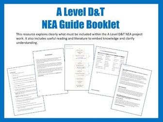 A Level D&T NEA Guide Booklet