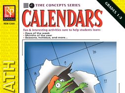 Calendars: Beginning Vocabulary & Time Concepts