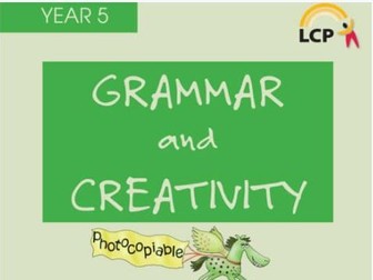 Year 5 English Spelling, Grammar and Creativity (5 sheets) includes Answers Home learning.