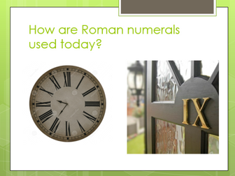 Roman numerals Year 5/6 differentiated L M H