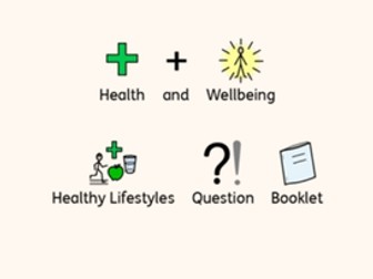 Healthy Lifestyles Question Booklet | Symbol-Supported Health & Wellbeing Activity