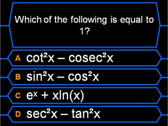 Who Wants to be a Millionaire - Edexcel A Level Maths 4