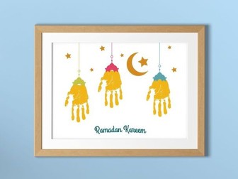 Ramadan Handprint Craft | Ramadan Card