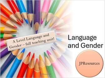 Language and Gender A Level Unit