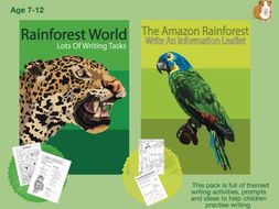 Lots Of Writing Tasks About The Rainforest (7-13 years) | Teaching ...