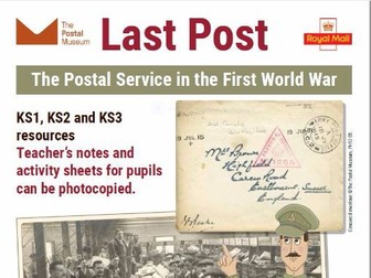 Last Post: The Postal Service in the First World War (KS1/2/3)