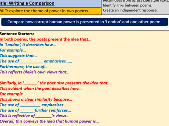 Writing a Poetry Comparison Lesson: Human Power