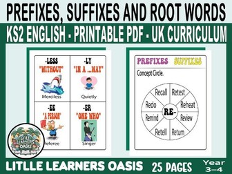 Prefixes,Suffixes and Root WordsActivity KS2