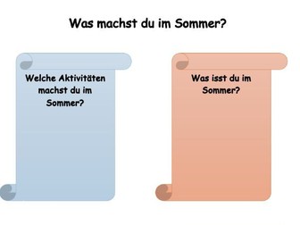 Was machst du im Sommer! - Activity