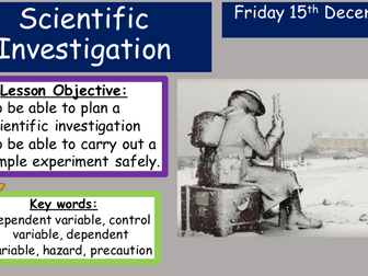 KS3 Scientific Investigation: Practical Skills