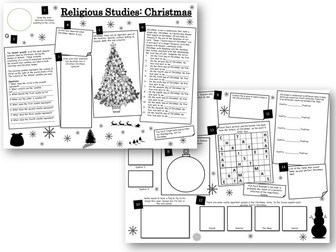 Christmas Activities: Religious Studies